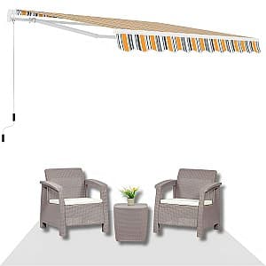 Шатёр Sonmez 295x250cm Желтый/Синий/Серый