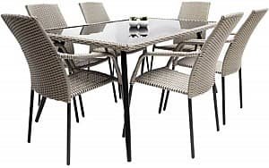 Набор садовой мебели Sonmez SOLID Черный/Бежевый