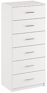 Комод KompaniT 6 Нимфея Альба (Белый)
