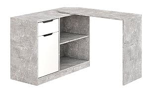 Офисный стол KompaniT К-С 2 Ателье Светлый (Серый) / Белый