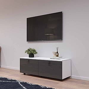 Comoda TV Mobildor Lux ZEN 1.2m Alb/Antracit