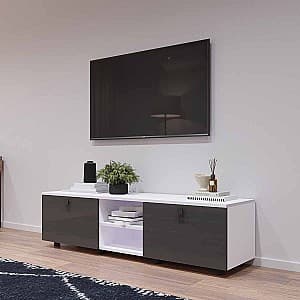 Comoda TV Mobildor Lux ZEN 1.6m Alb/Antracit
