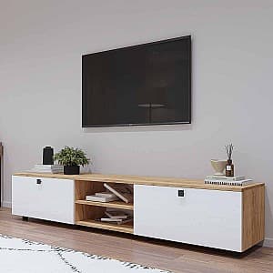 Comoda TV Mobildor Lux ZEN 2.2m Sonoma/Alb