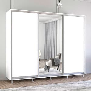 Dulap-Cupe Mobildor Lux Aron 270 (1 oglinda, 2 PAL) Alb