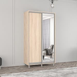 Шкаф-купе Mobildor Lux Aron 130 (1 зеркало, 1 ДСП) Сонома