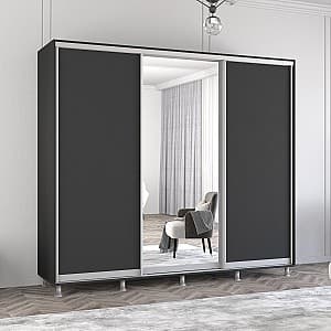 Dulap-Cupe Mobildor Lux Aron 240 (1 oglinda, 2 PAL) Antracit