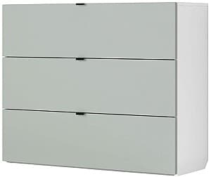 Комод Fabrik Home Hardy 3Я Белый Ясень / Серый Матовый