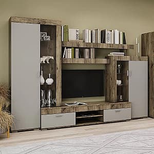 Living Sokme Mark 2.9m (Stejar Flagstone/Chincila Gri)