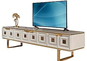 Тумба под ТВ Modalife Vanesa Белый/Золотой