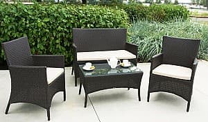 Set de mobila de grădină GardenLine SAD0849 Negru/Crem