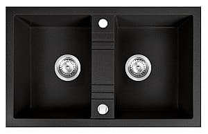 Кухонная мойка Ferro DRGM2/48/78BA Graphite (03081)