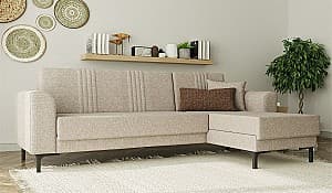 Canapea de colt Modalife Rio Cream (Bej)