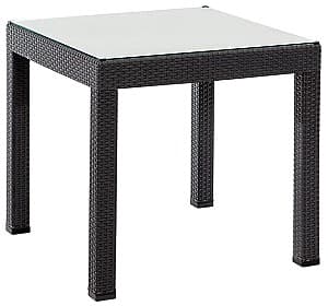 Стол Modalife Rattan Lux со стеклом Антрацит