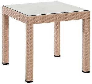 Стол Modalife Rattan Lux со стеклом Капучино