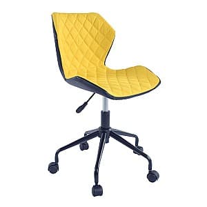 Fotoliu de birou DP BX-3030 black+yellow