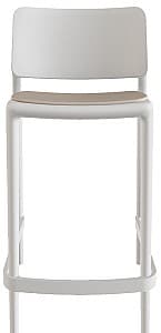 Пластиковый стул Papatya Joy-S Bar 65 Soft White 01 / CSE 37