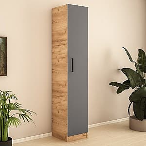 Dulap penal PS PZ-40 Stejar Auriu / Grafit Gri