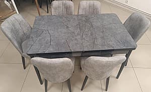 Set de masa cu scaune Kelebek ES-420 (6 scaune)