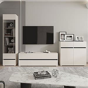 Стенка Yasen Лондон 3 м Кашемир (Бежевый) / Антрацит