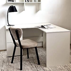 Masa de birou Fabrik Home Mateo (de colt) Frasin Alb