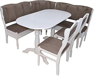 Coltar de bucatarie Viitorul Sufragerie Banchet Mare Alb