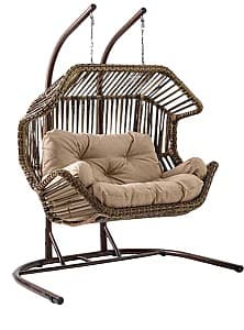 Balansoar de grădină Sunyard Akcay Double Brown