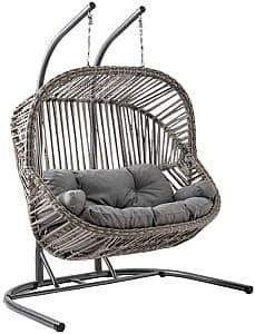 Balansoar de grădină Sunyard Kapadokya Double Grey