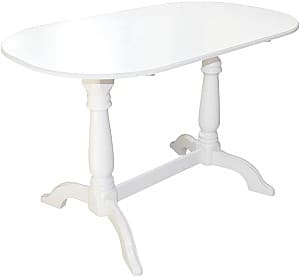 Masa din lemn Viitorul Ovala 120x70 cm Alb