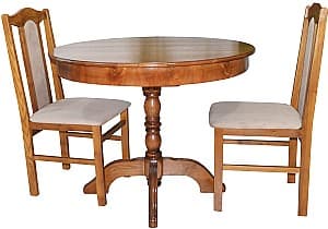 Masa din lemn Viitorul Rot. Ext 135x100cm Stejar Deschis