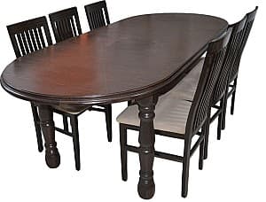 Стол деревянный Viitorul Ovala 230x100 см Дуб Темный