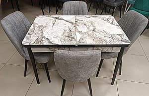 Set de masa cu scaune Kelebek ES-902 (4 scaune)