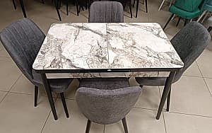 Набор стол и стулья Kelebek ES-903 (4 стула)