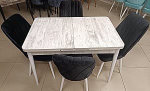 Набор стол и стулья Kelebek ES-955 (4 стула)