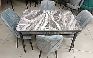 Set de masa cu scaune Kelebek ES-962 (4 scaune)