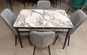 Набор стол и стулья Kelebek ES-965 (4 стула)