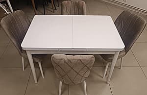 Set de masa cu scaune Kelebek ES-968 (4 scaune)