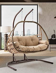 Balansoar de grădină Sunyard Malta Double Brown