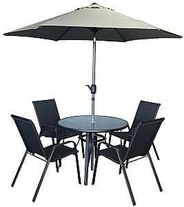 Set de mobila de grădină Sonmez 0431010 Black