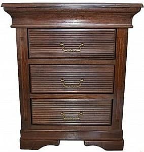 Noptiera Viitorul Serenada 3 Sertare Stejar Închis