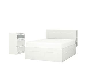 Dormitor IKEA Brimnes White 180x200