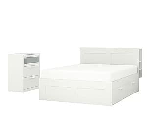 Спальня IKEA Brimnes White 140x200