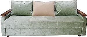 Canapea Viitorul Odihna Stejar Deschis / Siluete Verde (Cotiere din lemn)