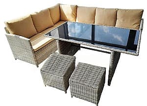 Set de mobila de grădină Waltz LYON Beige