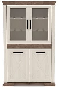 Dulap cu vitrina Yasen Marsel REG 2D2W Frasin Deschis/Stejar Sonoma Trufa