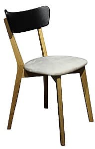 Стул MobiCasa Urbano Натуральный(Коричневый)/Венге(Коричневый)/Topaz 03(Серый)