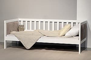 Детская кровать MobiCasa Anna 90x200 Белый / Eureka 2140 (Коричневый)