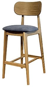 Барный стул MobiCasa Polo Натуральный / Palladium 16 (Серый)