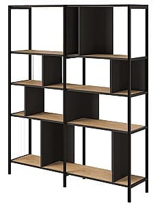 Стеллаж DECO Maxi Sapphire Oak (Дуб) / Silky Black (Черный)