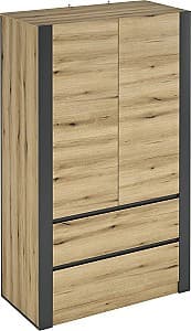 Шкаф MG-Plus Combo 100 Графит (Серый) / Дуб Эвок (Коричневый)