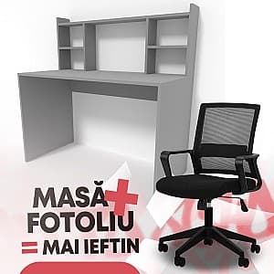 Masa de birou Smartex M4 100 Grafit + Fotoliu Waltz OC-833